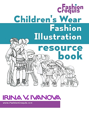 Children's wear fashion illustration resource book