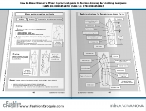 Drafting vs draping: pattern or sloper development. Basic terminology for female torso dress form